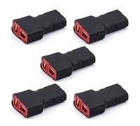 LINSYRC 5pz Adattatore di Connettore Femmina Spina T Deans a Connettore Maschio XT30 per RC Lipo NiMH Caricabatteria