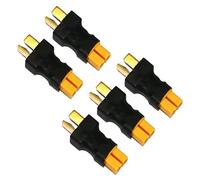 LINSYRC 5pz Adattatore di Connettore Maschio Spina T Deans a Connettore Femmina XT30 per RC Lipo NiMH Caricabatteria