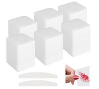 Lint Free Nail Wipes - Confezione da 900 cellule per unghie con 2 lima per unghie (100/180), Lint Free Nail Wipes, cellette senza pelucchi per salviette detergenti, 3 confezioni da 300 pezzi