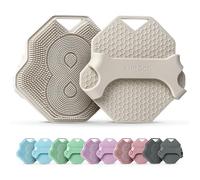 Lintach™ Silicone Body Scrubber - Gentle Exfoliating Body Scrubber - Ergonomic Shower and Bath Brush for Men and Women - Reusable and Food-Grade Silicone Brush for Smooth, Supple Skin, (White Sand)