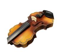 L'intarsio della bella conchiglia 4/4 della voce del violino è chiaro e bello Il top in abete rosso europeo vestito per violino