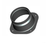 L'interfaccia flangiata da quadrata a rotonda è adatta per il collegamento di condotti di ventilazione, piastra di condotto rettilineo rotondo per riscaldamento e raffreddamento dell'aria