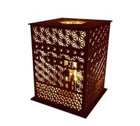 Linterna De Mesa De Madera Granja - Lámpara Pie Rústica Maderaa | Decoración Rústica Madera La Linternaa Granja, Linterna Del Festival Maderaa para La CabinaLa Foto