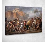 L'Intervento Delle Sabine Jacques Louis David, jld42 quadro stampato su tela