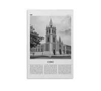 LINTEZHG Coro Black And White Poster decorativo da parete, per soggiorno, camera da letto, decorazione moderna per camera da letto, 30 x 45 cm