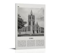LINTEZHG Coro Black And White Poster decorativo da parete, per soggiorno, camera da letto, decorazione moderna per camera da letto, 20 x 30 cm
