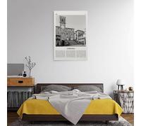 LINTEZHG Cortona Black And White Poster decorativo da parete, per soggiorno, camera da letto, decorazione moderna per camera da letto, 60 x 90 cm