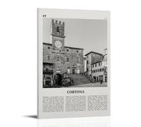 LINTEZHG Cortona, poster decorativo su tela, per camera da letto, per soggiorno, camera da letto, decorazione moderna per camera da letto, 40 x 60 cm