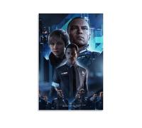 LINTEZHG Detroit Become Human, poster decorativo da parete, per soggiorno, camera da letto, decorazione moderna per camera da letto, 20 x 30 pollici (50 x 75 cm)