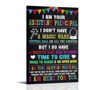 LINTEZHG I Am Your Assistant Principal Poster decorativo da parete, per soggiorno, camera da letto, decorazione moderna per camera da letto, 40 x 60 cm
