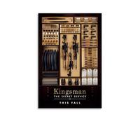 LINTEZHG Kingsman The Secret Service, poster decorativo da parete, per soggiorno, camera da letto, decorazione moderna per camera da letto, 60 x 90 cm