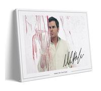LINTEZHG MICHAEL C HALL AUTOGRAPH SIGNED Poster decorativo da parete, per soggiorno, camera da letto, decorazione moderna per camera da letto, 30 x 45 cm