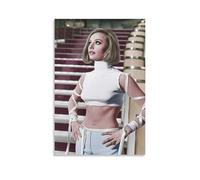 LINTEZHG Raffaella Carra Singer Art, poster decorativo da parete, per soggiorno, camera da letto, decorazione moderna per camera da letto, 60 x 90 cm