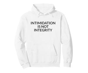 L'intimidazione Non è integrità Dichiarazione audace sui Diritti degli elettori Felpa con Cappuccio