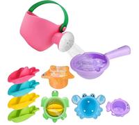 LINTRA 10 Pezzi Giochi Bagnetto, Giochi Piscina Neonato Adatto a Bambini di Età Compresa Tra 1 e 4 Anni, Giocattolo da Bagno è il Regalo Perfetto per il Tuo Bambino