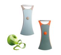 LINTRA 2 Pezzi Pelapatate Professionale, 2 in 1 Pela Carote, Lama Girevole in Acciaio Inox Pela Asparagi, per Sbucciare Patate, Mele, Carote