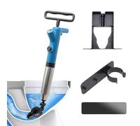 LINTRA Stura Lavandini e Scarichi, Pompa Stura Scarichi a Pressione con Connettore, Sturatubi ad Aria Compressa con Manometro, per Bagni, Wc, Sanitari e Lavelli