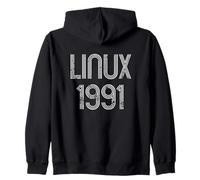 Linux 1991 - Design Fresco in difficoltà per i Geeks del Software Libero Felpa con Cappuccio