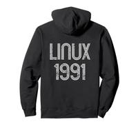 Linux 1991 - Design Fresco in difficoltà per i Geeks del Software Libero Felpa con Cappuccio