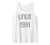 Linux 1991 - Design Fresco per G he Amano Il Software Libero Canotta
