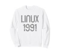 Linux 1991 - Design Fresco per G he Amano Il Software Libero Felpa