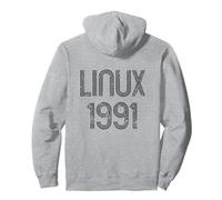 Linux 1991 - Design Fresco per G he Amano Il Software Libero Felpa con Cappuccio