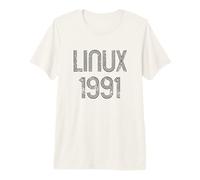 Linux 1991 - Design Fresco per G he Amano Il Software Libero Maglietta Premium