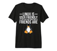 Linux è Facile da Usare Solo Molto esigente Chi Sono Gli Amici Maglietta Premium