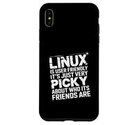 Linux Is User-Friendly Just Picky About Friends - Custodia per iPhone XS Max