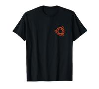 Linux Lovers Ubuntu Open Source Os Logo T-shirt Arancione Maglietta