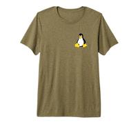Linux - Maglietta con Logo Pinguin Tux Simple Clean Maglietta Premium