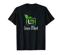 Linux Mint lover T-Shirt slogan con logo Open Source Os Maglietta