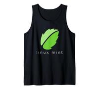 Linux Mint lover t-shirt tagline con logo Open Source Os Canotta