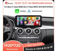 Linux Schermo Multimediale Wireless CarPlay Android Auto per Mercedes-Benz W205 W176 GLC ACV Classe W447 CLA GLA 2015-2018 NTG5.0