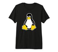 Linux Tux Penguin Mascot Open Source Software Engineer Maglietta Premium