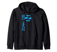 Linux Zorin OS Tee con Tagline e Logo Open Source OS Felpa con Cappuccio