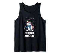 l'inverno Carino è Magico Unicorno Canotta