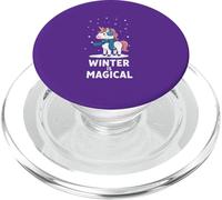 L'inverno carino è magico unicorno PopSockets PopGrip per MagSafe