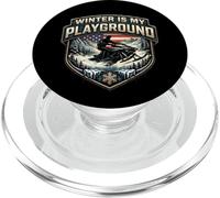 L'inverno è il mio parco giochi motoslitta americano neve slitta USA PopSockets PopGrip per MagSafe