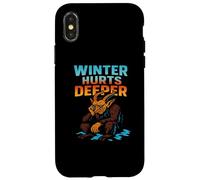 L'inverno fa male un'opera d'arte di Krampus malinconica più profonda Custodia per iPhone X/XS