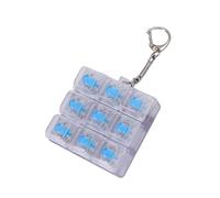 Linvimia Tastiere Squirm Portachiavi Chiaro Interruttori Tester con Illuminazione Luminosa & Interruttori Intercambiabili per Giocatori Illuminato Cambiamento Tester