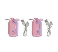 Linvimia Ventilatore portatile combinato ABS sicuro ricarica rapida tramite USB a forma di carota ventilatore portatile ricaricabile USB con giocattolo silenzioso per tutte le età