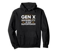 L'invisibilità della Gen X è la Nostra Superpotenza - Generazione X Gen Xer Felpa con Cappuccio