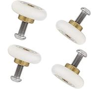 Linwnil 4 x rulli di ricambio per porta doccia, 19 mm di diametro (19mm)