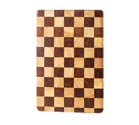 Linwnil Tagliere a grana fine, 36 x 24 cm, resistente, in legno di acacia/gomma per cucina, tagliere da portata ribaltabile per carne, pane e frutta, rettangolare (36 x 24 cm)