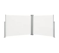 LINWXONGQP Materiale: 100% Poliestere con Rivestimento in PU + Telaio in Acciaio + Rullo in Alluminio Tenda da Sole Laterale Retrattile Crema 140x1000 cm Prato e Giardino