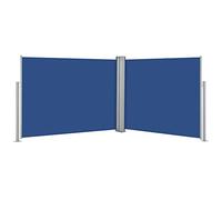 LINWXONGQP Materiale: 100% Poliestere con Rivestimento in PU + Telaio in Acciaio + Rullo in Alluminio Tenda da Sole Laterale Retrattile Blu 140x1000 cm Prato e Giardino
