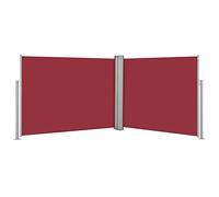 LINWXONGQP Materiale: 100% Poliestere con Rivestimento in PU + Telaio in Acciaio + Rullo in Alluminio Tenda da Sole Laterale Retrattile Rossa 140x1000 cm Prato e Giardino