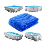 Linxor - Copertura Solare Rotonda, Ovale, Quadrata o Rettangolare per Piscine intex o di Altro Tipo - 180 Micron - Blu - Varie Misure Disponibili