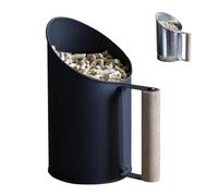 Linxor - Pala per pellet in zinco con manico in legno - 1,5L - Vari colori